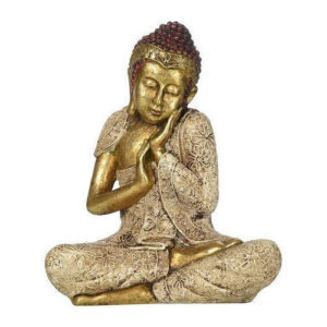 Brass Buddha statue.