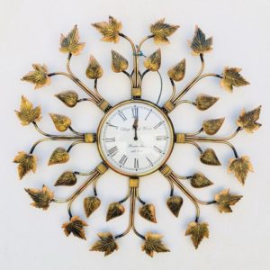 Handmade metal wall clock.
