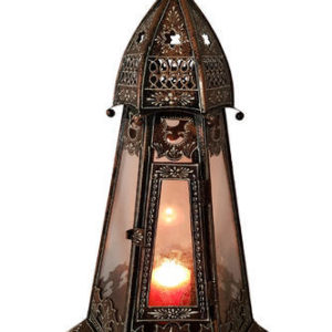 Iron Handpainted lamp.