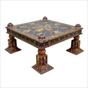 Hand-painted wooden tray.