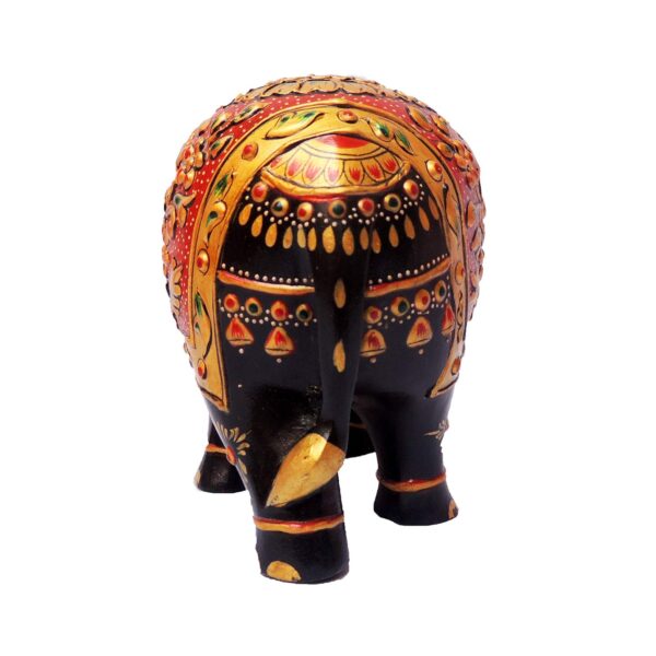 Handcrafted Wooden Elephant. - Image 3