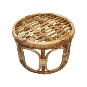 Handcrafted eco Friendly Cane Stool.
