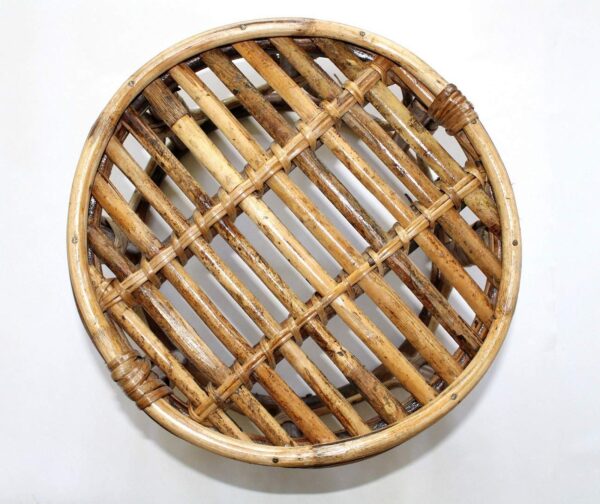 Handcrafted eco Friendly Cane Stool. - Image 2
