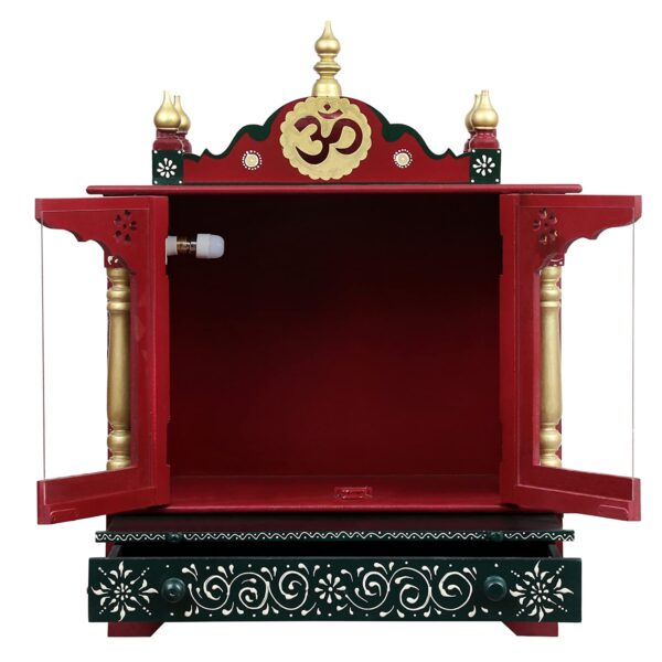 Handpainted Wooden Home Temple. - Image 3
