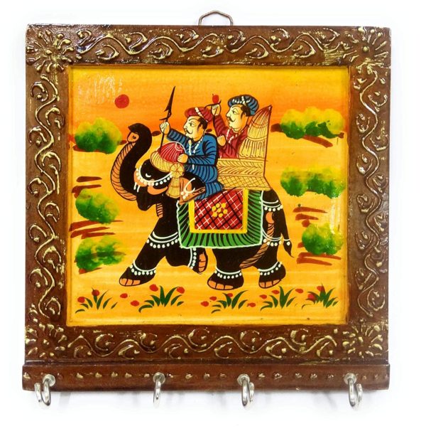 Handpainted Emboss Key Holder.