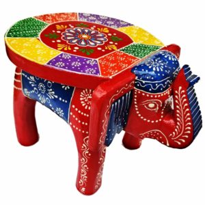 Indian Hand Painted Stool.