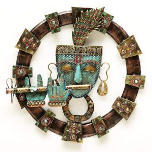 Krishna wall hanging.