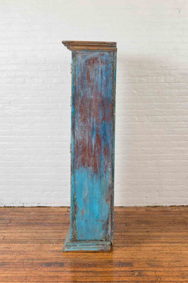 Antique carved reclaimed cabinet. - Image 4
