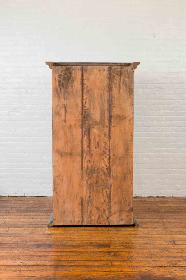 Antique carved reclaimed cabinet. - Image 5