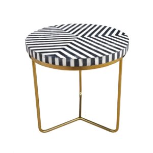 Black Lines Side Table.
