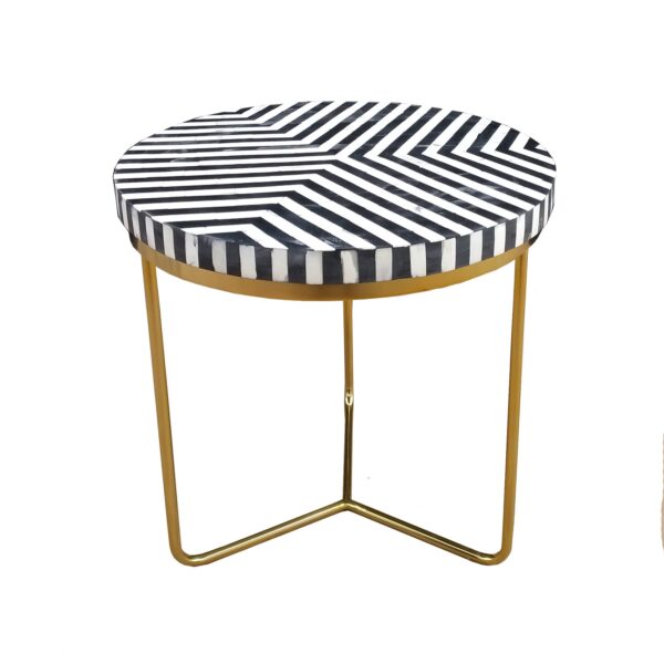 Black Lines Side Table.