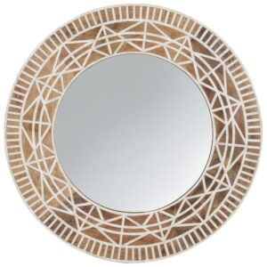 Bone Inlaid Mango Wood Frame.