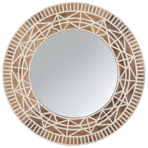 Bone Inlaid Mango Wood Frame.