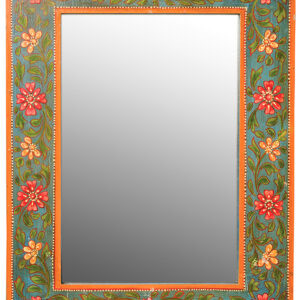 Hand Painted Floral Wall Mirror Frame.