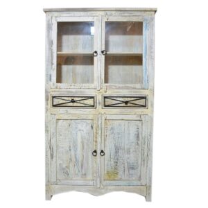 Reclaimed Timber Glass Cabinet.