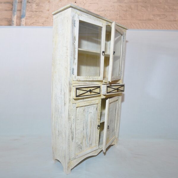Reclaimed Timber Glass Cabinet. - Image 2
