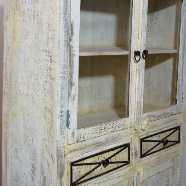 Reclaimed Timber Glass Cabinet. - Image 3