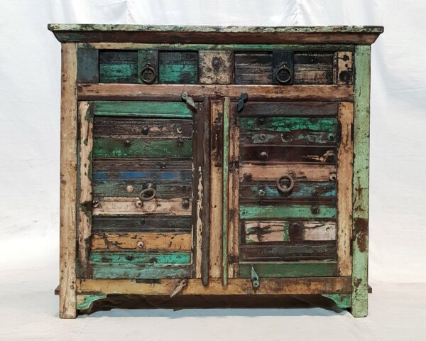 Reclaimed boat wood Cabinet.