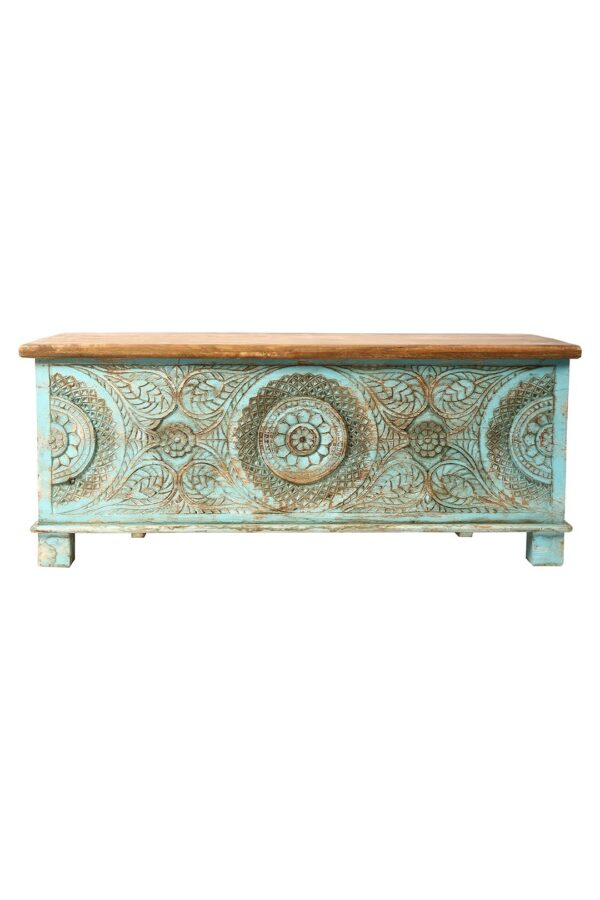 Carved Antique Chest.
