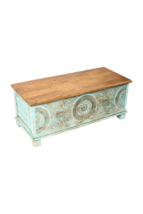 Carved Antique Chest. - Image 2