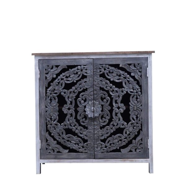Hand Carved Solid Wood Storage.