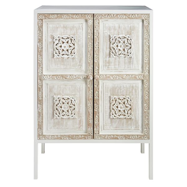 Metal & Sculpted horizontal sideboard.